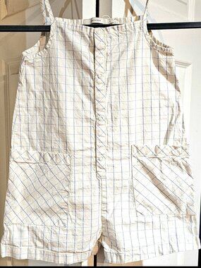 Tinycottons Big Grid Short Onepiece in Kids' Size 4T